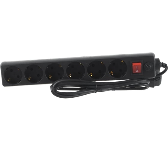 Сетевой фильтр PERFEO POWER+ 1,8м 6 розеток черный 30 012 501