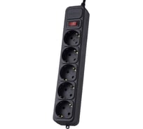 Сетевой фильтр PERFEO POWER HUB 1м 5 розеток чёрный 30 006 105