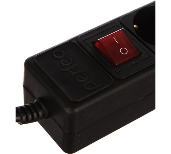 Сетевой фильтр PERFEO POWER+ 3,0м 5 розеток черный 30 012 491