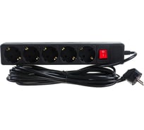 Сетевой фильтр PERFEO POWER+ 5,0м 5 розеток черный 30 012 493