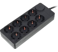 Сетевой фильтр IPPON BK-238 3м, 8 розеток, черный, коробка 588044