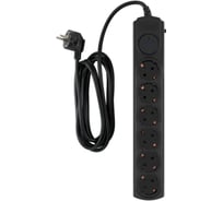 Сетевой фильтр IPPON BK-6-EU-3-10-B 3м, 6 розеток, черный, коробка 1804741