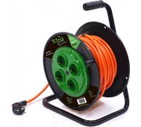 Электрический силовой удлинитель TUSCAR 20м, 4 розетки, на пласт. катушке, с/з пвс 3x2,5, 4квт 401331144-20-2