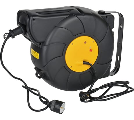 Удлинитель IEK Twist катушка ук25 1место, 2p+pe/25м+2м, 3x1,5мм2, автосмотка TW-KP27-16-01-25-02