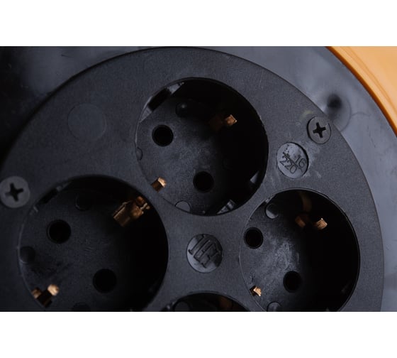 Удлинитель на катушке Stayer MS 315, 50 м, 3500 Вт, заземление, 4 гнезда, ПВС 3x1,5 кв мм, 55078-50