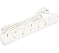 Сетевой фильтр PERFEO POWER STREAM 2500W 5.0 м, 5 розеток, белый 30016442 30016439
