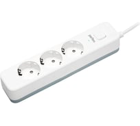 Сетевой фильтр PERFEO POWER STREAM 2500W 3.0 м, 3 розетки, белый 30016429 30016426