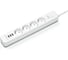Сетевой фильтр PERFEO POWER STREAM 2500W 2.0 м, 4 розетки, 3 USB, белый 30016450 30016449 1