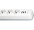 Сетевой фильтр PERFEO POWER STREAM 2500W 2.0 м, 4 розетки, 3 USB, белый 30016450 30016449 3