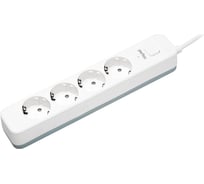Сетевой фильтр PERFEO POWER STREAM 2500W 5.0 м, 4 розетки, белый 30016436 30016433
