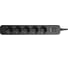 Сетевой фильтр PERFEO POWER STREAM 2500W 1.5 м, 5 розеток, черный 30016443 30016440 3