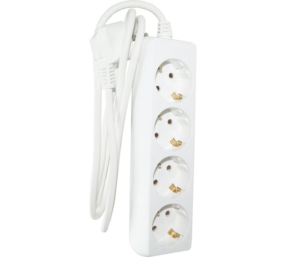 Удлинитель Jilion U-4g-5m-Z-c с 4 евророзетками (с/з) 5 м SIMPLE 9534052