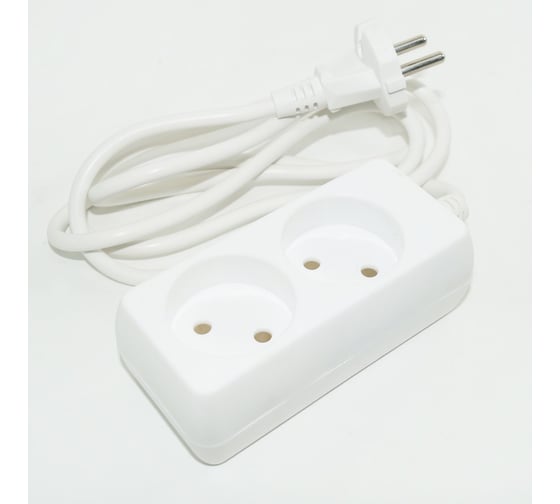 Удлинитель Jilion U-2g-1.5m-c с 2 евророзетками (б/з) 1.5 м SIMPLE 9534021