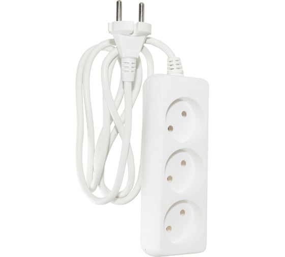 Удлинитель Jilion U-3g-1.5m-c с 3 евророзетками (б/з) 1.5 м SIMPLE 9534026
