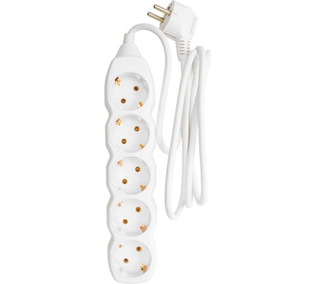 Удлинитель Jilion U-5g-1.5m-Z с 5 евророзетками (с/з) 1.5 м 9534155