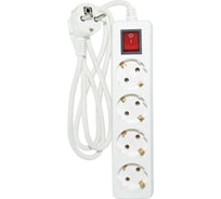 Удлинитель Jilion U-4g-1.5m-Z-V-c с 4 евророзетками (с/з, с/в) 1.5 м SIMPLE 9534065