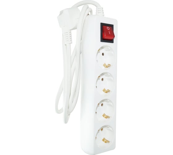 Удлинитель Jilion U-4g-1.5m-Z-V-c с 4 евророзетками (с/з, с/в) 1.5 м SIMPLE 9534065