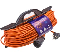 Силовой удлинитель на каркасе Very 1 розетка, ПВС 2x1,5мм², 16А, 3,5кВт, без заземления, 50м, 89-0-079