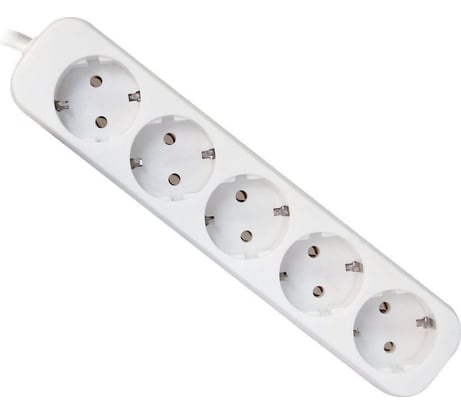 Удлинитель с заземлением Defender E518 1.8 м, 5 розеток 99229