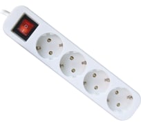 Удлинитель с заземлением Defender S450 Выключатель, 5.0 м, 4 розетки 99239