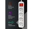 Удлинитель с заземлением Defender S450 Выключатель, 5.0 м, 4 розетки 99239 3