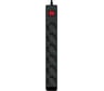 Фильтр SVEN optima 3,0 м (6 розеток с защитными шторками) черный, цветная коробка SV-021023