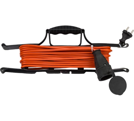 Силовой удлинитель ЭРА UFx-1-2x0.75-10m-IP44 на рамке, без заземления, 1 гнездо, 10м, ПВС, 2x0.75 Б0046820