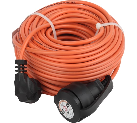 Силовой удлинитель ЭРА UPx-1e-3x0.75-30m-IP44 в бухте c заземлением, 1 гнездо, 30м, ПВС 3х0 Б0046812 1