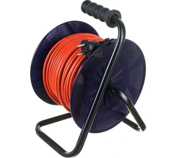 Силовой удлинитель ЭРА RPx4s2x0.75-30m на пластиковой катушке, без заземления, 4 гнезда, 30м, ПВС 2х0.75 Б0043048