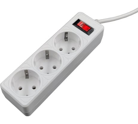 Сетевой фильтр 5Bites garda 3s 3x0.75mm2 1m white SP3W-510