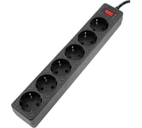 Сетевой фильтр 5Bites garda 6s 3x0.75mm2 1.8m black SP6B-518