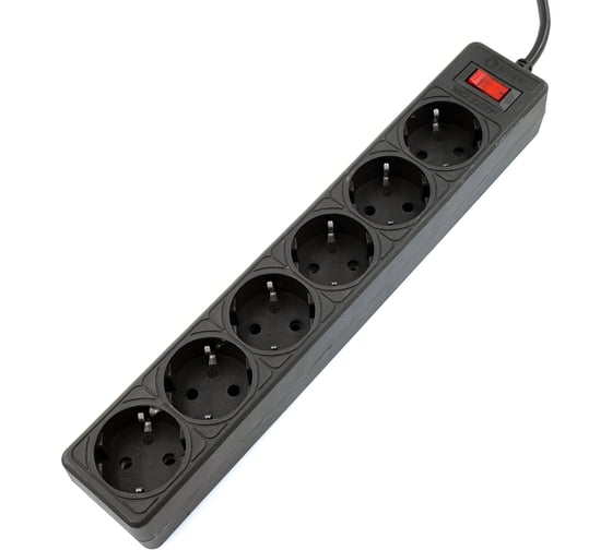 Сетевой фильтр 5Bites garda 6s 3x0.75mm2 5m black SP6B-550