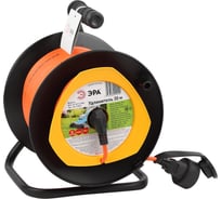 Силовой удлинитель ЭРА RPx1e3x1.530m на пластиковой катушке, c заземлением, 30м, 1 гнездно, ПВС 3х1.5мм Б0046838