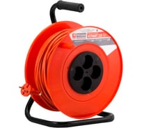 Удлинитель EKF PROxima Атлант 2.0, 4 гнезда, 50м, без заземления, ПВС 2x0.75, 6А/1.3кВт UKA02-06-275-4-50