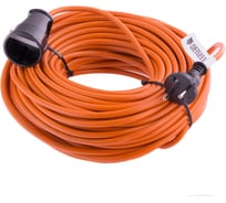 Силовой удлинитель-шнур DENZEL 10м, 1 розетка, 10A 95910