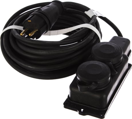 Электрический силовой удлинитель DENZEL 10м. 96020