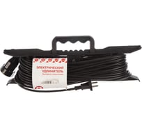 Удлинитель Радист РС16 рамка 10А 1 гнездо 2*1,0 30м чёрный 999