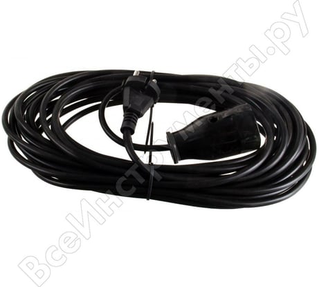 Удлинитель Радист РС16 6А 1 гнездо 2*0,75 30м чёрный 275