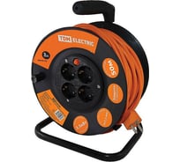 Силовой удлинитель TDM ELECTRIC УКз16-004 IP44, 4 места/50м, ПВС 3х1,5 SQ1301-0543