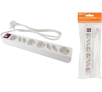 Бытовой удлинитель TDM ELECTRIC У044В, выключатель, 4 б/з, 4 с/з, 1,5метра, ПВС 3х1,5мм2, 16А/250В SQ1303-0320
