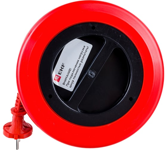 Удлинитель-рулетка EKF 4x10м, без заземления, ПВС 2x0,75, 10А/2,3кВт, PROxima UBR-6-257-4-10