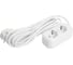 Двухместный удлинитель STEKKER hm06-21-05 с заземлением, 3x1мм2, 5м, серия home (у10-001), белый 49341 4