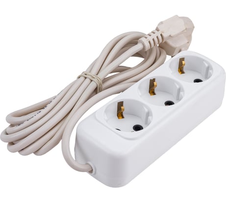 Бытовой электроудлинитель Volsten SR 3x3-Z УХз10-103 3 м 2200 Вт ПВС c заземлением 12426