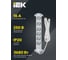 Удлинитель IEK COMFORT У06К 6 мест 2P+PE 3м 3х1,5мм2 16А 694637 7