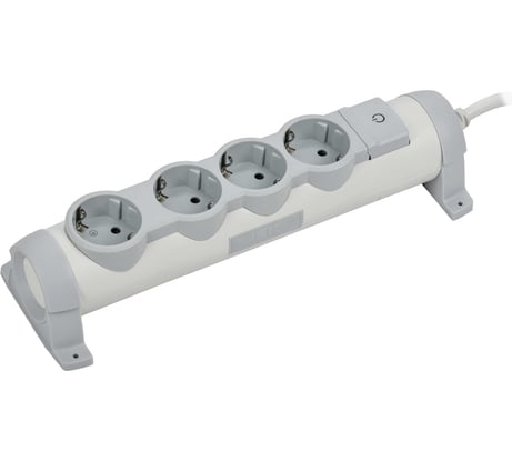 Удлинитель IEK COMFORT У04К 4 места 2P+PE 1,5м 3х1,5мм2 16А белый 694626