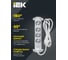 Удлинитель IEK COMFORT У04К 4 места 2P+PE 1,5м 3х1,5мм2 16А белый 694626 8