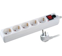 Фильтр сетевой SP 5x1.5, 5 гнезд, 1.5 м, 16А, 3500Вт Volsten 12304