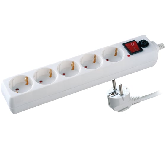 Сетевой фильтр Volsten SP 5x1.5 белый 12304