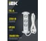 Удлинитель IEK COMFORT У03К 3 места 2P+PE 1,5м 3х1,5мм2 16А белый 694621 7