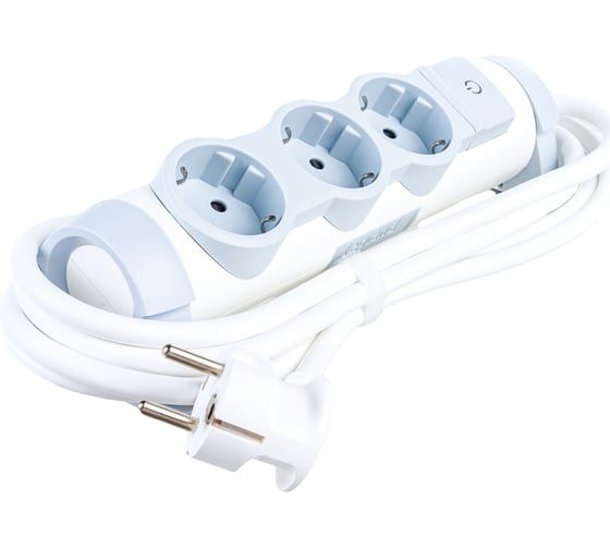 Многорозеточный блок Legrand''Комфорт'' 3 x 2К+З с кабелем длиной 3 м 694622